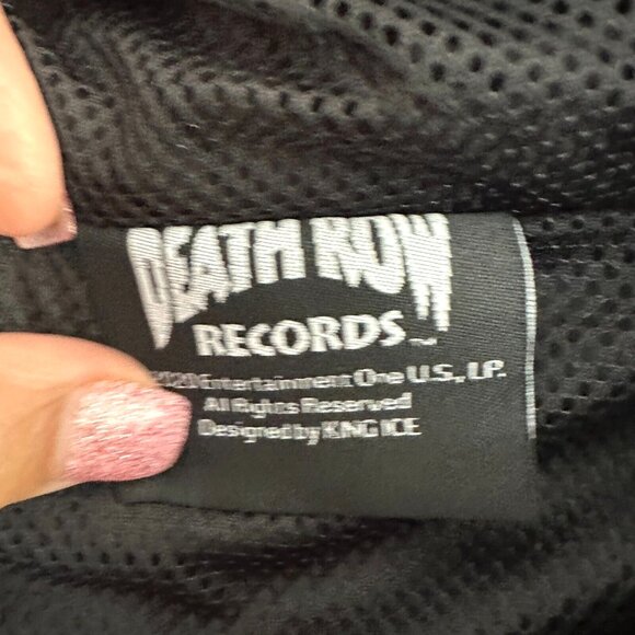 Death Road Records Track Suit Nylon Windbreaker Parachute Red Black Hooded - Picture 11 of 16